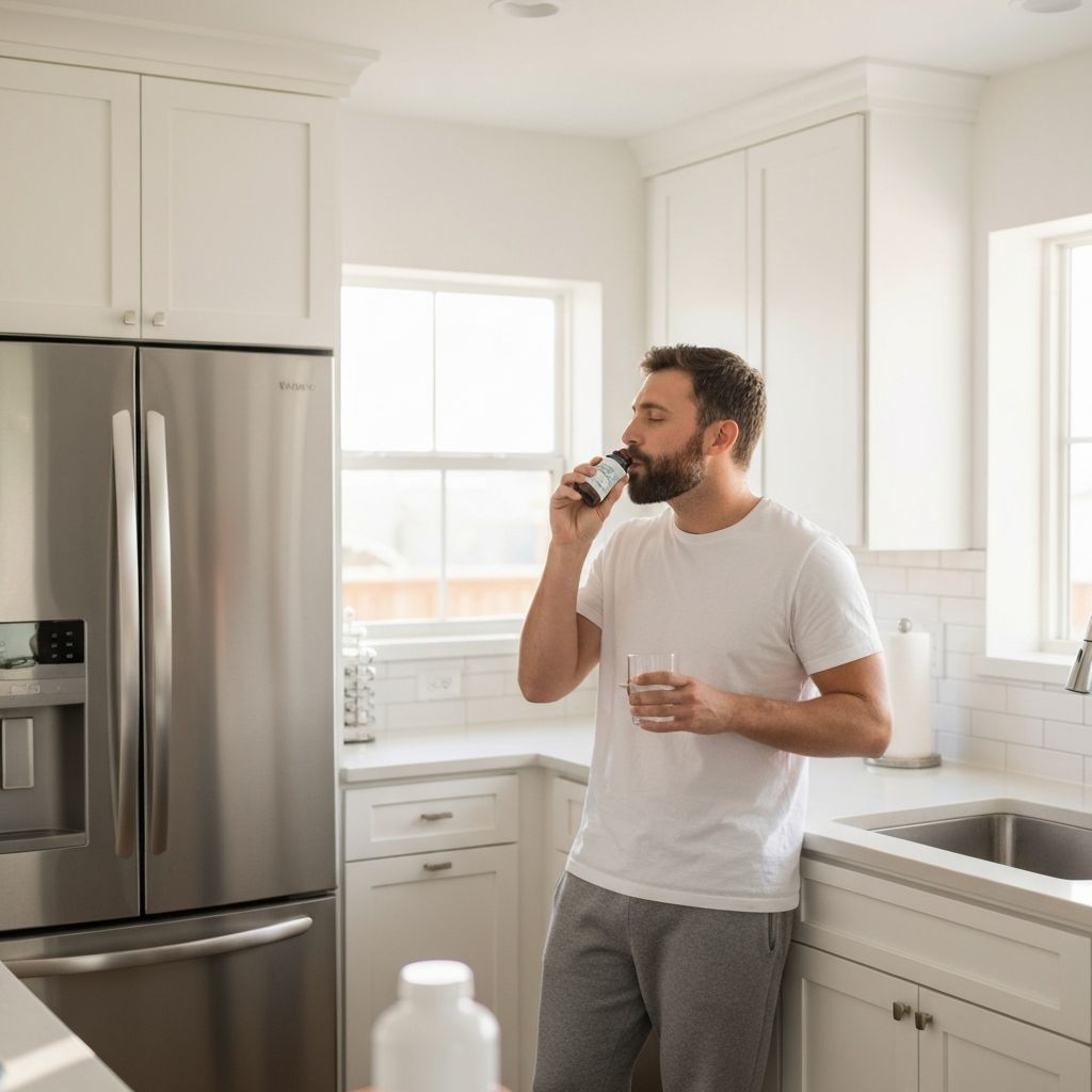 Daily wellness routine for men